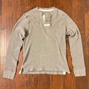 Aeropostale 2-Button Sweater - Gray - Size L